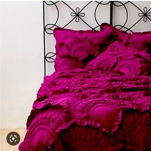 Anthropologie Twin Quilt bedding and euro sham’s